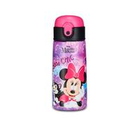 Seven Gourde Kid Minnie, rose, 460 ml, en acier inoxydable, sans BPA, hermétique, chaud 12h/froid 24h, anti-fuite, réutilisable, école, sport, voyage, fille, idée cadeau