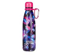 Seven Gourde thermique, rouge, 500 ml, en acier inoxydable, Bpa libre, étanche, maintien de la température chaude 12h reddo 24h, réutilisable, pour enfants et adolescents, école, sport, voyage