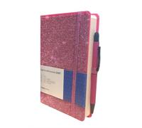 Seven Ideamania Agenda 2027 2027 pour femmes et filles, 12 x 18 cm, semainier horizontal, 12 mois, couverture rigide, stylo tactile + stylo rétractable et marque-page Rose fuchsia