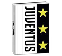 Seven Juventus Agenda scolaire standard 12 mois, blanc noir, couverture rigide jusqu'à la fin, produit officiel, accessoires sac à dos, garçon