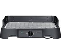 Grill de table électrique Severin PG 8593 2000 W thermostat réglable surface inox Noir