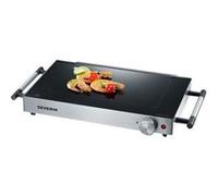 Severin Plancha d'extérieur KG 2385 – Gril électrique Inox/Noir 862,5 cm²