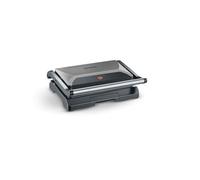 SEVERIN Multi-gril viande compact, Gril électrique multifonction pour légumes, steaks et paninis, Gril viande avec plaques antiadhésives, 800 W, Gris/Noir, KG 2394
