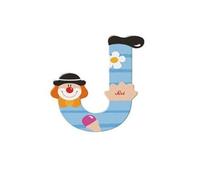 Sevi-81746-Lettre déco bois-Lettre Clown J