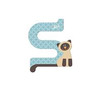 Sevi 83019 Lettre S Chat siam - 10 cm, 460-83-019, multicolore, env. 10 x 7,5 cm