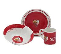 Sevilla Fútbol Club - Set de Petit-Déjeuner, Produit Officiel du Sevilla Fútbol Club, Rouge et Blanc (CyP Brands)