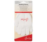 Sew Easy Gants de matelassage - Taille S à M - 21,5 cm - Poignée caoutchoutée - Réduit la fatigue de la main - Coupe élastique - Protection contre les épingles et les aiguilles pour le matelassage et