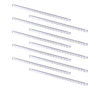 SEWACC 10 Pièces Règle à Dessin Triangulaire en Plastique 20cm, Outil de Mesure Facile à Transporter, Graduée pour Écoles et Usines, Modèle Créatif et Finement Conçu