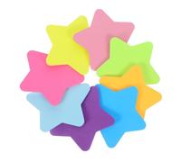 SEWACC 16 Pièces Bloc-notes Autocollant Étoile Coloré, Papier Adhésif | Surface Lisse pour Écrire, Forte Adhérence, Format Léger et Portable, Usage École et Maison