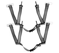 SEWACC 2 Pièces Lanière pour Casque de Chantier Cordon pour Casque de Chantier Abs et Ruban Conception en Y à 4 Points Noir
