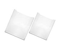 SEWACC 2 Pièces Porte-brochures Mural en Acrylique Base Stable, Position Flexible pour Bureau, Organiseur Simple pour Documents et Présentoir à Magazines