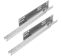 SEWACC 2 Pièces Rails de Tiroir en Acier Laminé à Froid Amortisseur Silencieux et Tampon, Résistance la Rouille, Glissière Coulissante Inférieure pour Meubles et Commodes