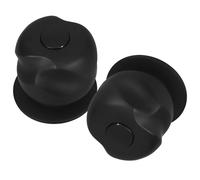 SEWACC 2 Pièces Volant du Robinet en Alliage de Zinc à Visser pour Bain | Poignées Noires, Prise Stable et Commande Fluide, Compatible Noyau Standard, Installation Simple