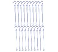 SEWACC 20 Pièces Crochet Suspendre pour Jardin, Panier Suspendu, 39cm, | Pothos et Mangeoires, Ouverture Inférieure, Installation Facile, Usage Extérieur ou Bureau, Drainage Amélioré