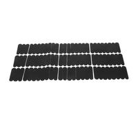 SEWACC 200 Pièces Bande de Silicone Antidérapante Noire pour Cintres en Bois, Accessoire Facile à Utiliser pour Protection des Vêtements en Magasin ou Rangement de Placard