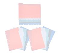 SEWACC 3 Ensembles Intercalaires D'index en Pp Résistants Déformation avec Onglets pour Classeurs à Anneaux, Séparateurs D'agenda Fiables Adaptés à L'école Bureau
