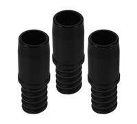SEWACC 3 Pièces Connecteur D'extension de Poignée en Plastique Noir pour Manche à Balai et Serpillière, Extrémité Filetée Compatible Tube 22mm, Installation Rapide et Connexion Sécurisée