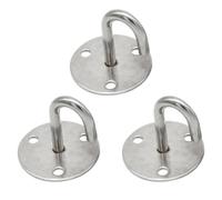 SEWACC 3 Pièces Crochet Fixe de Type J en Acier Inoxydable Argenté | Rangement Pratique, Résistance à Haute Température, Gain de Place, pour Murs Céramiques Lisses à Maison