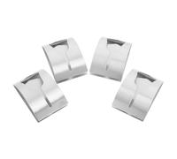 SEWACC 4 Pièces Pince à Serviette Murale en Acier Inoxydable | Pose sans Perçage, Fixation Murale Ferme, Ne Rouille Pas, pour Salle de Bain Cuisine