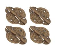 SEWACC 4pcs Charnières en Laiton Antique pour Coffret à Bijoux en Bois, Résistantes la Rouille Fonctionnement Fluide, Style Rétro pour Portes D'armoire et Boîtes Présents
