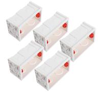 SEWACC 5 Pièces Boîte de Jonction Boîte de Dérivation Électrique en Plastique Blanc, Montage Encastré pour Câblage, Panneau Amovible, Étanche, Ouvertures Précises, Usage la Cuisine