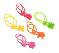 SEWACC 5pièces Elastiques Large Silicone Élastique pour Boîte à Bento Accessoires de Déjeuner Colorés Bandes Souples pour Fixation de Conteneurs