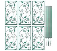 SEWACC 6pièces Support pour Plantes Grimpantes Treillis Décoratif Extérieur Stable et Lisse pour Jardin Rosiers et Chèvrefeuille Accessoire Jardinage
