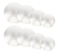 SEWACC 8 Pièces Assiette de Transfert pour Gâteau Ronde en Carton Blanc Épais 2mm, Légère Bavures, pour Fêtes et Occasions Diverses