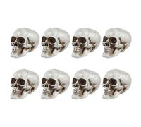 SEWACC 8 Pièces Mini-crâne Ornement d'halloween Petite Tête De Crâne Fluage Figurine Mini Tête De Mort Statue Tête De Mort Crânes Squelette Humain Miniature Bureau Plastique Jouet