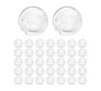 SEWACC Accessoires de Stores Verticaux 40 Butées de Chaîne à Billes Transparentes, Pièces de Remplacement pour Rideaux, Installation Rapide pour Intérieur Résidentiel