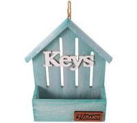 SEWACC Accroche-clés Mural en Bois Forme Maison Support Fleur Rustique pour Rangement et Organisation des Clés au Café ou Boutique
