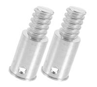 SEWACC Adaptateur de Manche à Balai en Fer Filetage Américain Précis, Connecteur Métallique Polyvalent pour Balai et Serpillière, pour Usage Domestique, Lot de 2 Pièces