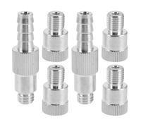 SEWACC Adaptateur Pompe à Huile pour Engrenage, Kit Adaptateur Pompe à Huile pour Unité Inférieure, 8mm et 10mm, Joint Pivotant Métal 3/8-16, Argenté, Alliage D'aluminium et Caoutchouc,