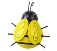 SEWACC Applique Murale Abeille en Fer Forgé 3d Effet Réaliste, Décoration Murale pour Jardin et Maison, Ornement Mural Artisanal et Élégant