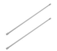 SEWACC Barre de Séparation D'armoire 8mm en Alliage D'aluminium Argenté Robuste et Support de Livres Design Contemporain pour Étagère Cuisine