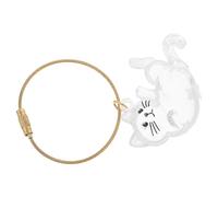 SEWACC Boîte Transparente de Rangement pour Poils Animaux Clé Main Capsule Commémorative de Souvenir pour Poils de Chat ou Chien Porte-clés Mignon et Pratique