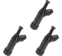 SEWACC Capuchons de Bougie D'allumage 3 Pièces pour Générateur à Essence Plastique Noir, Résistance la Corrosion et Isolation Supérieure, Compatibles Pompe à Eau Haute Pression