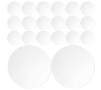 SEWACC Carreaux de Mosaïque Ronds Argenté Finition Lisse et Dos Autocollant 120 Pièces en Acrylique pour Création de Bijoux et Décoration Artistique