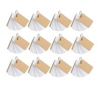 SEWACC Cartes De à Anneaux 12 Pièces Cahier Anneaux Papier Kraft Pour et Activités en Extérieur