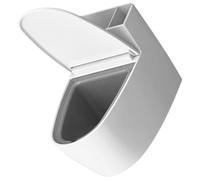 SEWACC Cendrier Mural Couvercle, Design Créatif et Fonctionnel en ABS et Acier Inoxydable Forme Toilette Accessoire Original et Pratique pour Salle de Bain et WC