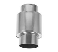 SEWACC Clapet en Acier Inoxydable Argenté Anti-retour Protection Antigel et Pare-vent pour Conduit D'évacuation de Chauffe-eau à Gaz pour Salle de Bain et Maison