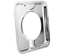 SEWACC Couvercle pour Brûleur Gazinière 19 Cm Carré Lèchefrite Bac Récupérateur de Graisse Résistant la Chaleur Usage la Cuisine