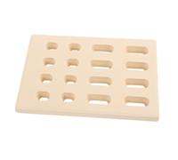 SEWACC Déflecteur de Flamme en Céramique Radiante pour Gril, Briquettes de Gril Radiant en Céramique, Beige, pour Système de Brûleur et Barbecue à Gaz, Réduit Les Pertes de Chaleur,
