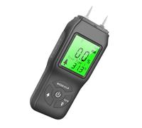 SEWACC Détecteur de Fuites D'eau Noir Taille Ergonomique Écran Lcd Humidimètre Numérique Facile à Lire pour Maçonnerie et Tapis pour Construction et Agriculture