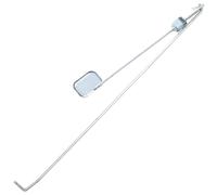 SEWACC Dispositif de Pédale en Métal Argenté pour Poubelle Extérieure 100l, Résistant la Corrosion et Portable, Accessoire Pratique pour Rangement Extérieur
