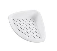 SEWACC Étagère d'angle Murale Triangulaire sans Perçage en ABS Grosse Capacité de Rangement Design Simple et Élégant pour Salle de Bain Cuisine