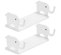 SEWACC Étagère Flottante Murale Éléphant 2 Pièces pour Rangement la Cuisine sans Percage Multifonctionnelle
