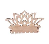 SEWACC Étagère Murale en Bois Forme Fleur de Lotus Design Creux et Effet Lumière pour Décoration Élégante Salon et Bureau