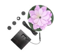 SEWACC Fontaine Solaire Extérieure pour Bassin en Plastique Pourpre, et Sécurisée, pour Jardins et Piscines Jet d'eau de 30 à 60cm