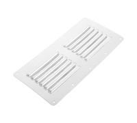 SEWACC Grille D'aération pour Poêle Couvercle D'aération pour Foyer Extérieur en Acier Inoxydable Argenté, Rectangulaire, pour Grill et Fire Pit, la Cuisine Extérieure, Antirouille